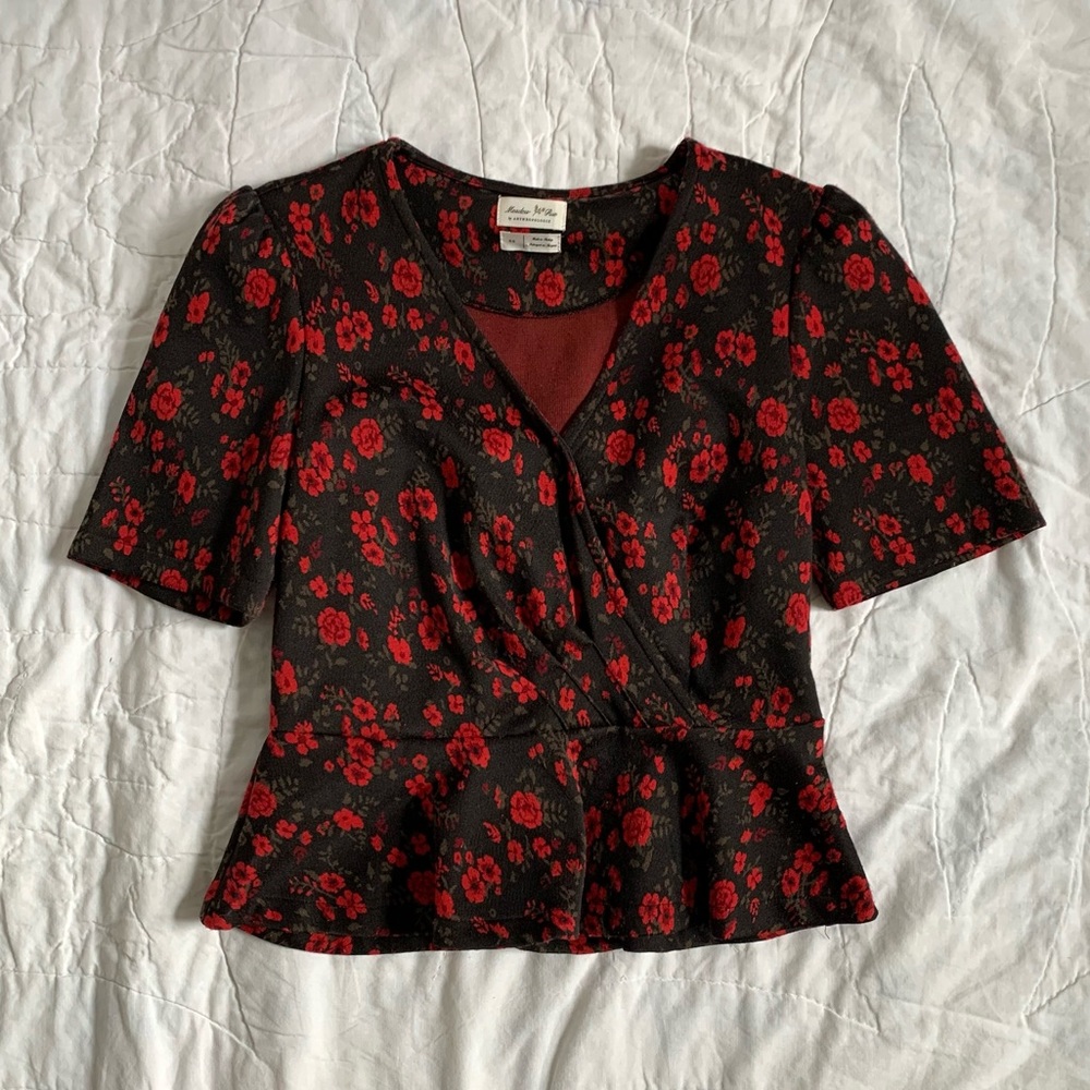 Anthropologie Floral Top, XS